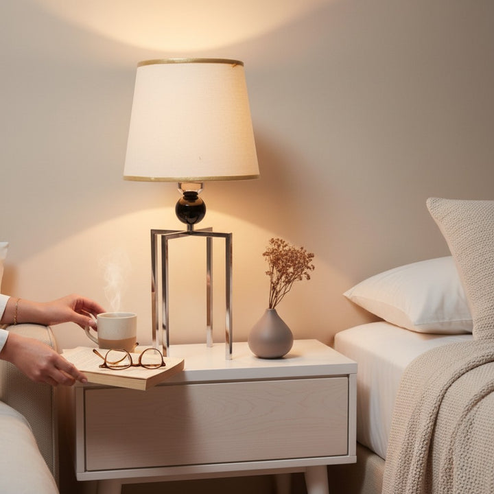 Haven Brass Table Lamp with Vintage Charm