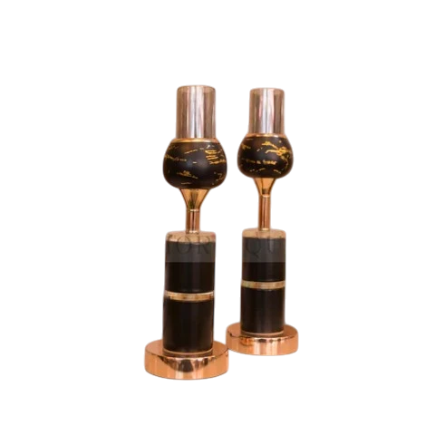 Black Metallic Candle Stand