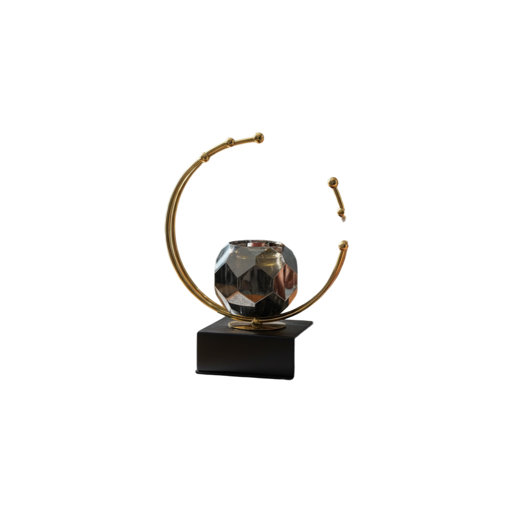 Aurora Lotus Crystal Candle Stand