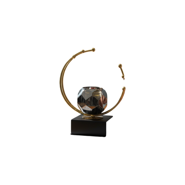 Aurora Lotus Crystal Candle Stand