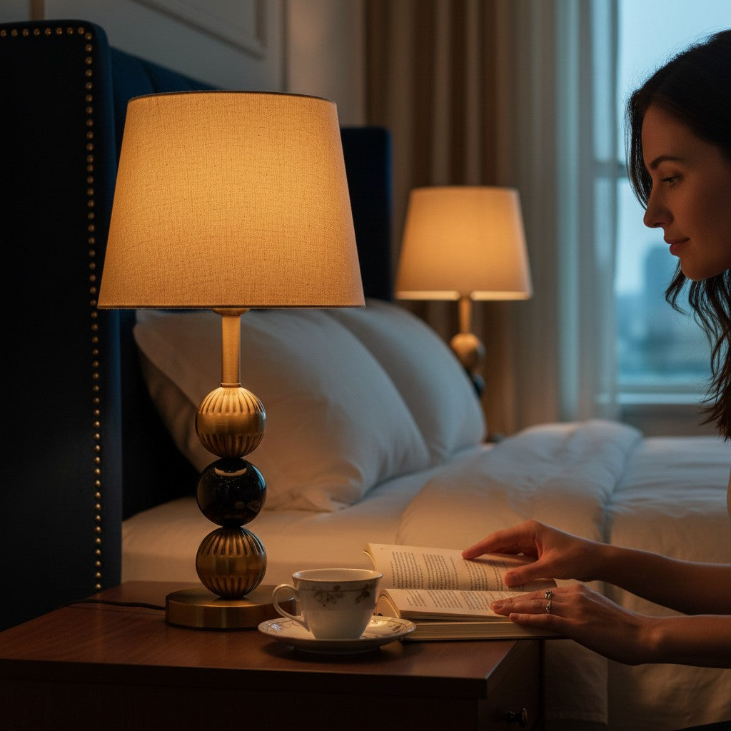 Sierra Modern Brass Accent Table Lamp
