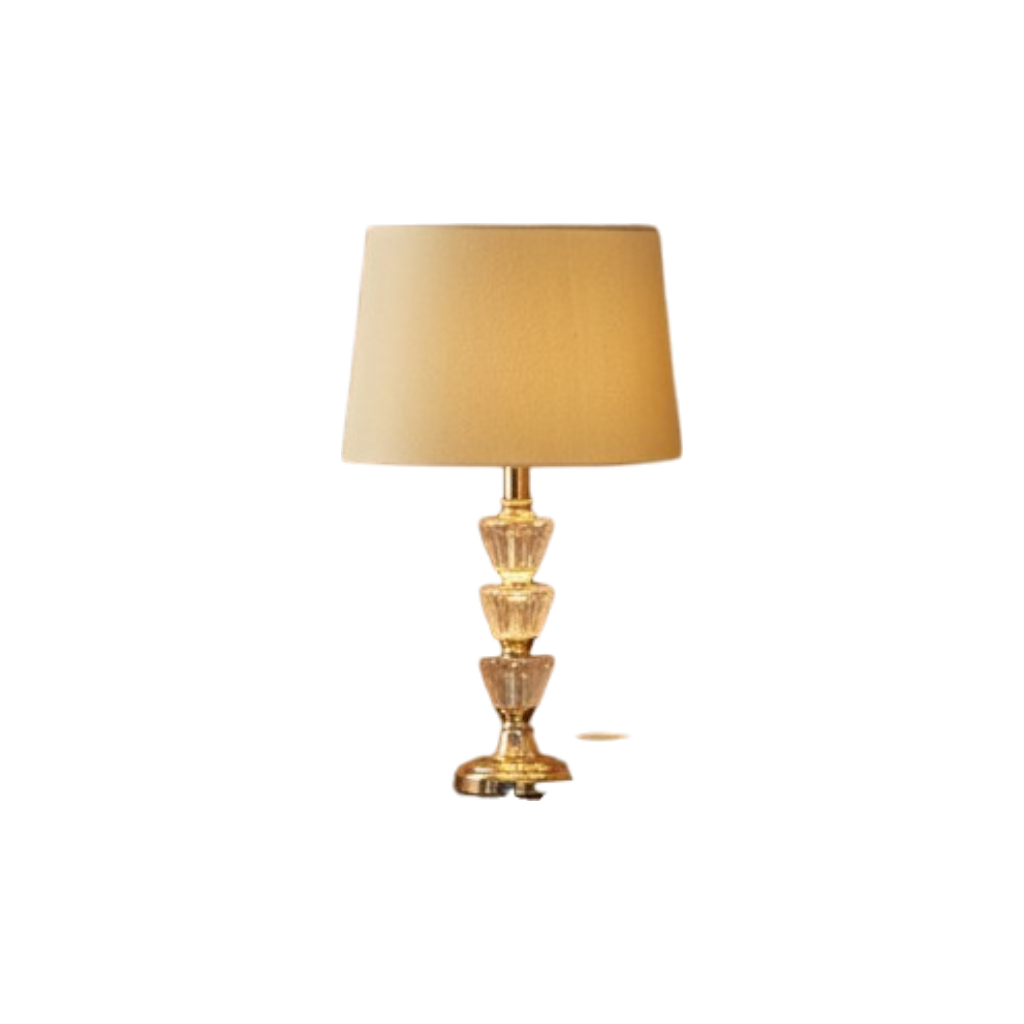 Zephra Luxe Brass Crystal Lamp