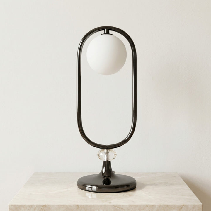 Modern Black Loop Table Lamp