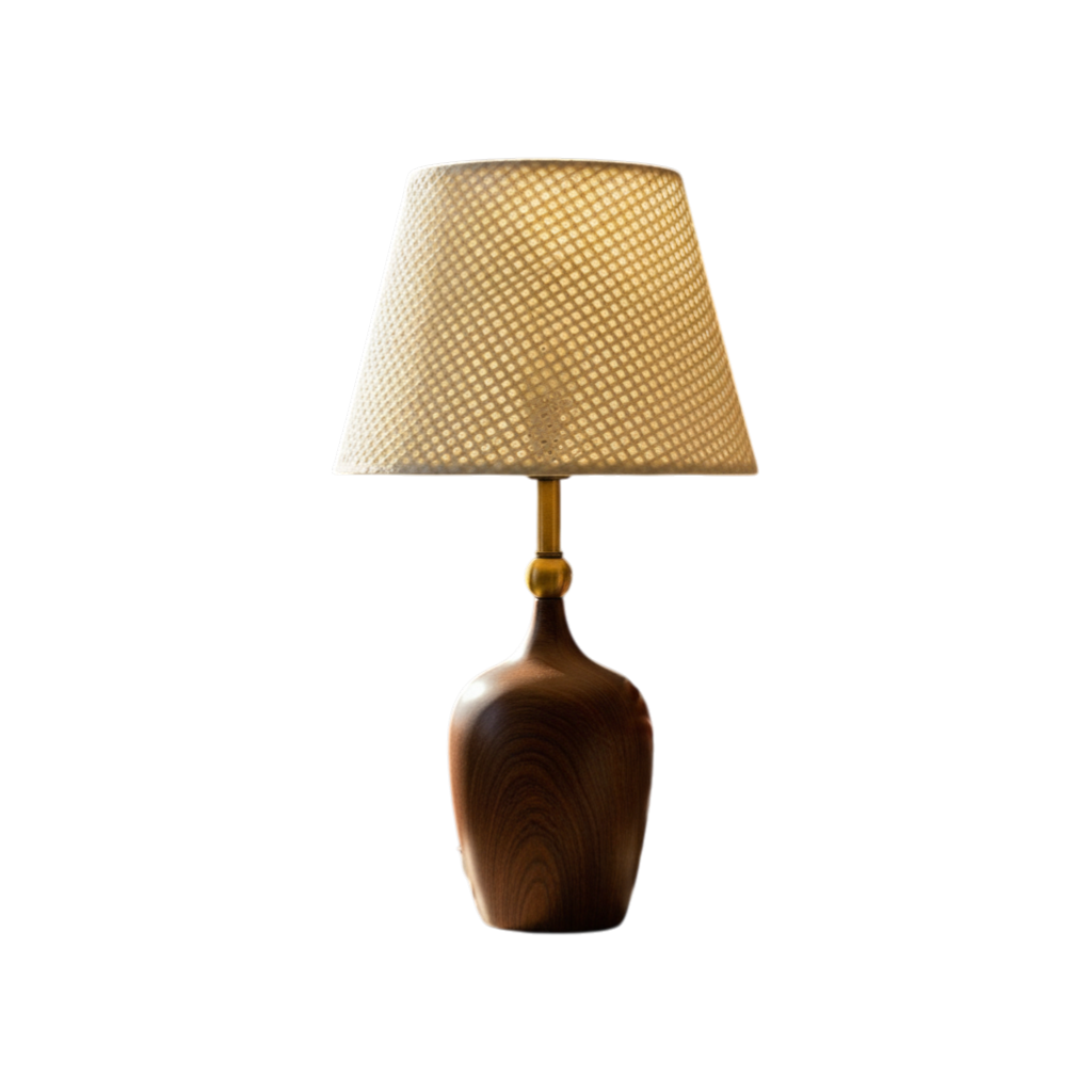 Blush Prism Pleated Table Lamp