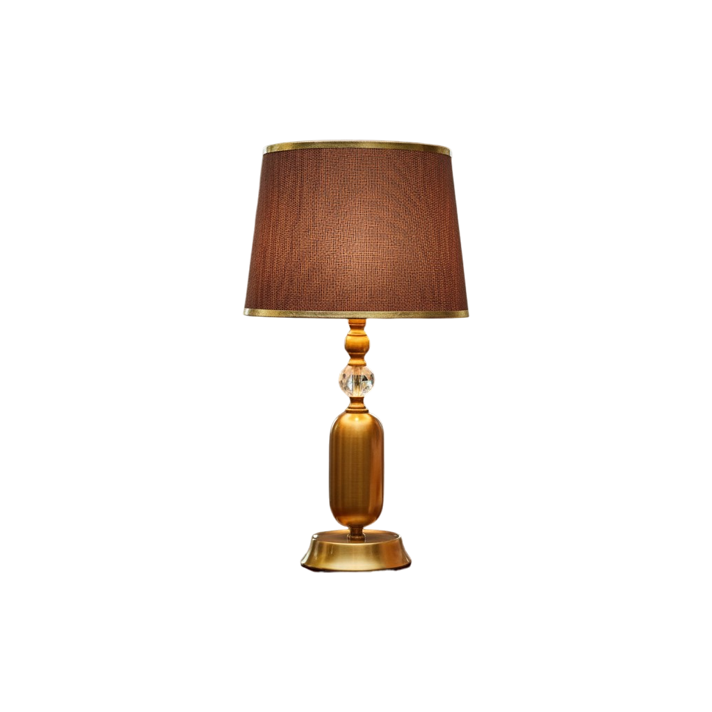 Tivra Industrial Brass Table Lamp