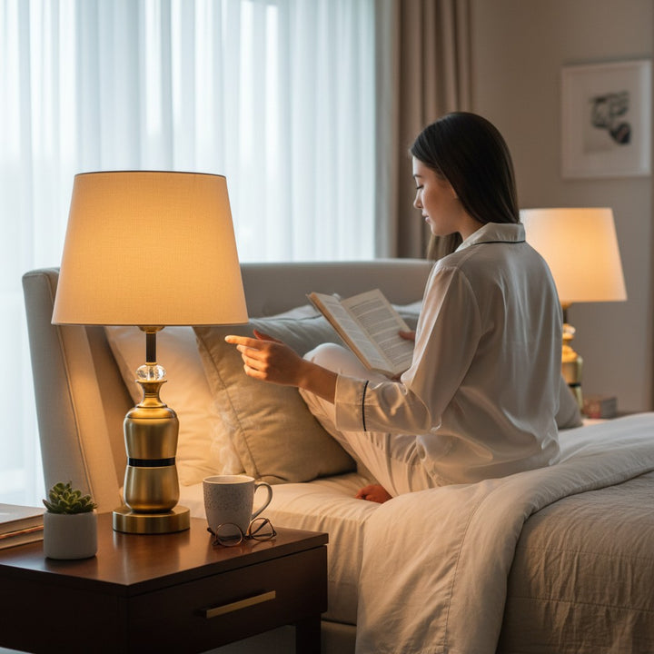The Isola Coastal Brass Table Lamp