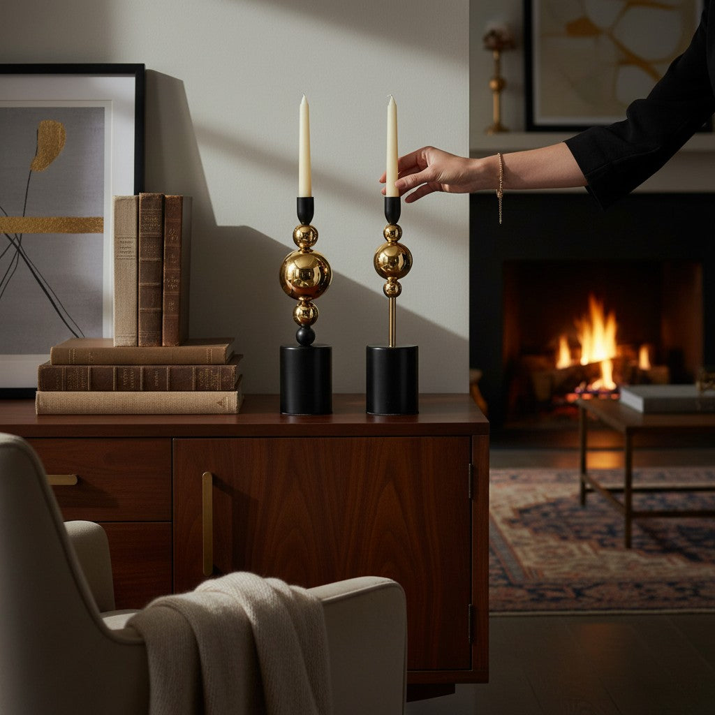 Elysian Gold Candle Stand