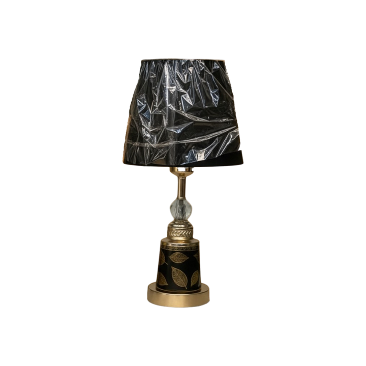 Elegant Floral-Print Ceramic Table Lamp