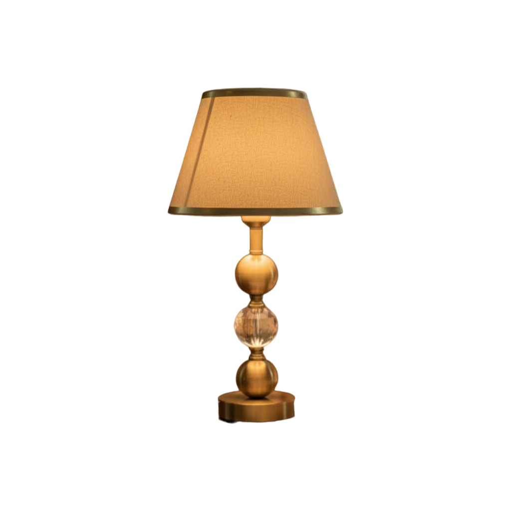 Golden Crystal Charm Table Lamp LS423