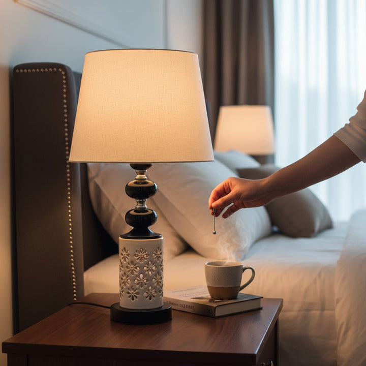 The Beacon Tapered Ceramic Desk Lamp