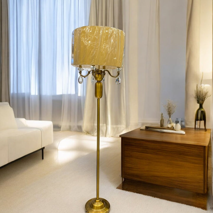 Classic Vintage Brass Floor Lamp