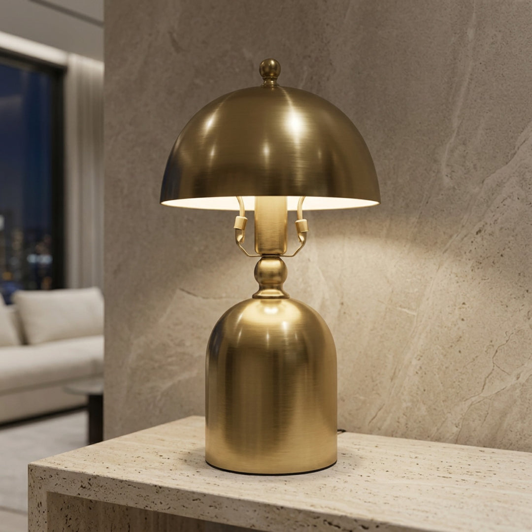 Luxury Gold Dome Electric Table Lamp