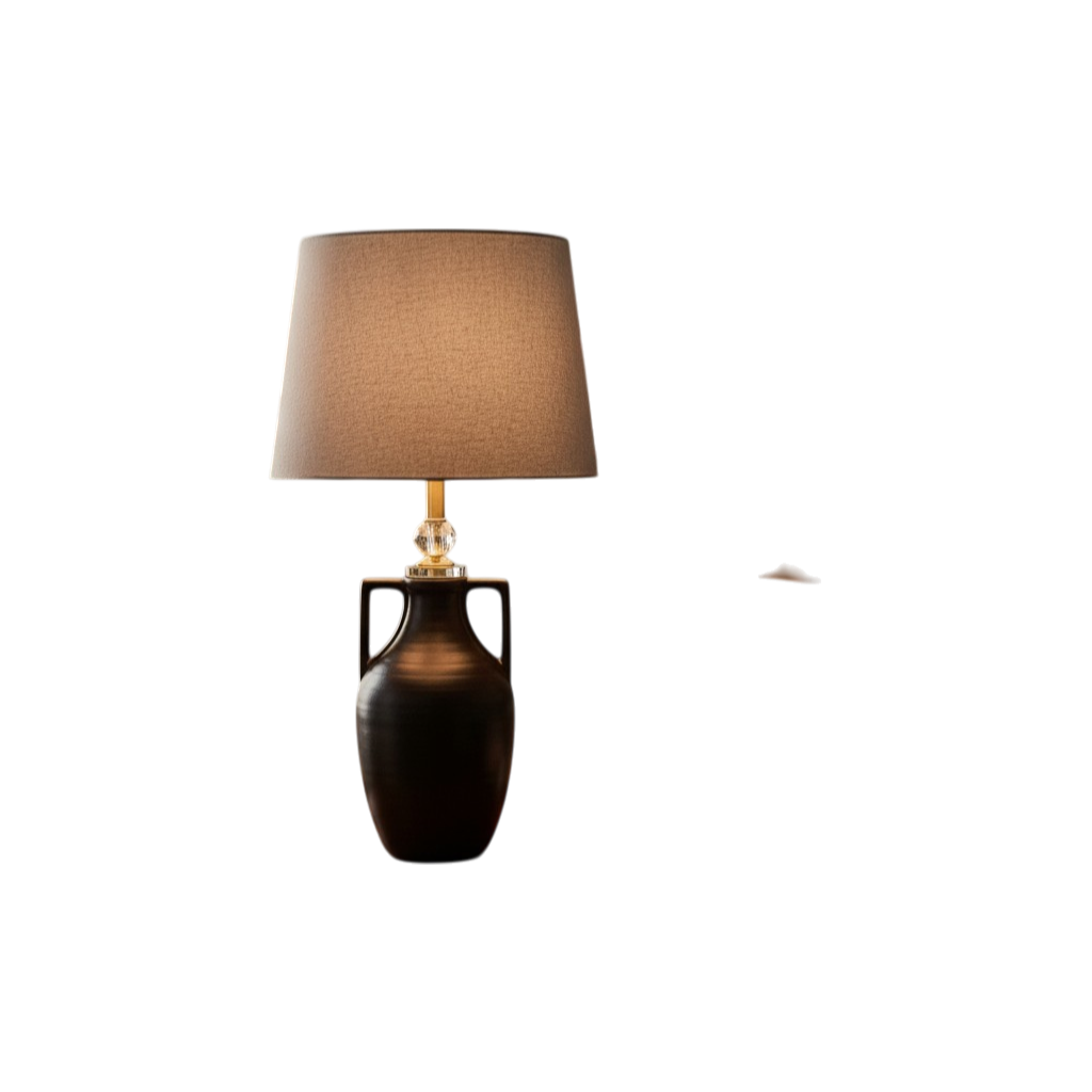 Vintage Amber Charm Ceramic Nordic Table Lamp