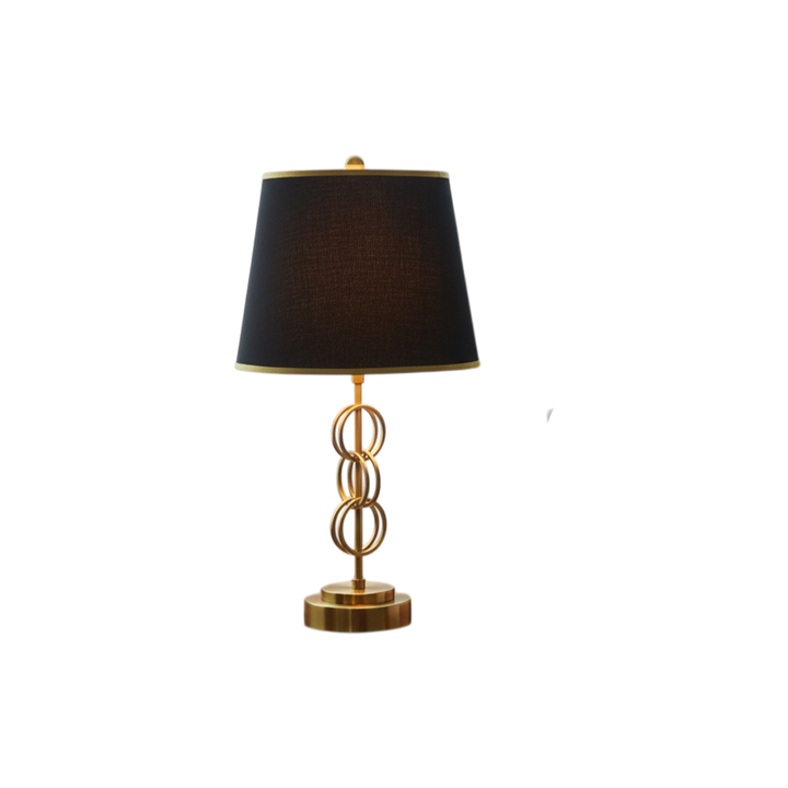 Modern Brass Gold Ring Table Lamp