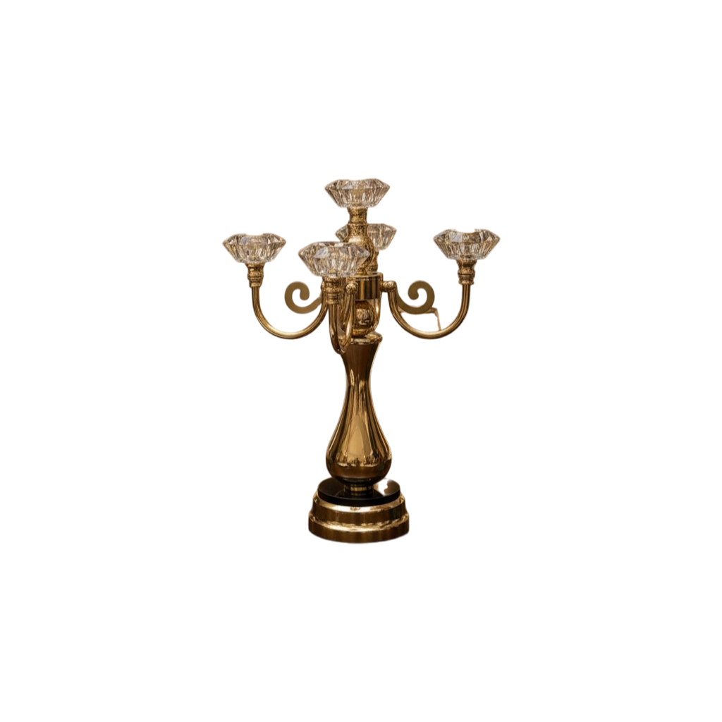 Vintage Metallic Dining Candle Holder (5in1)