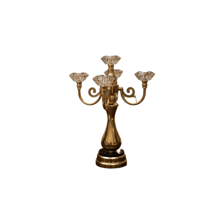 Vintage Metallic Dining Candle Holder (5in1)