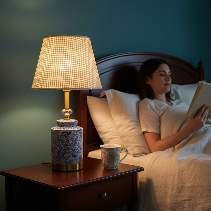 Vintage Warm Glow Ceramic Table Lamp