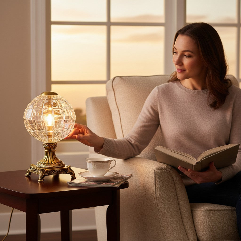 Luxury Crystal Globe Table Lamp
