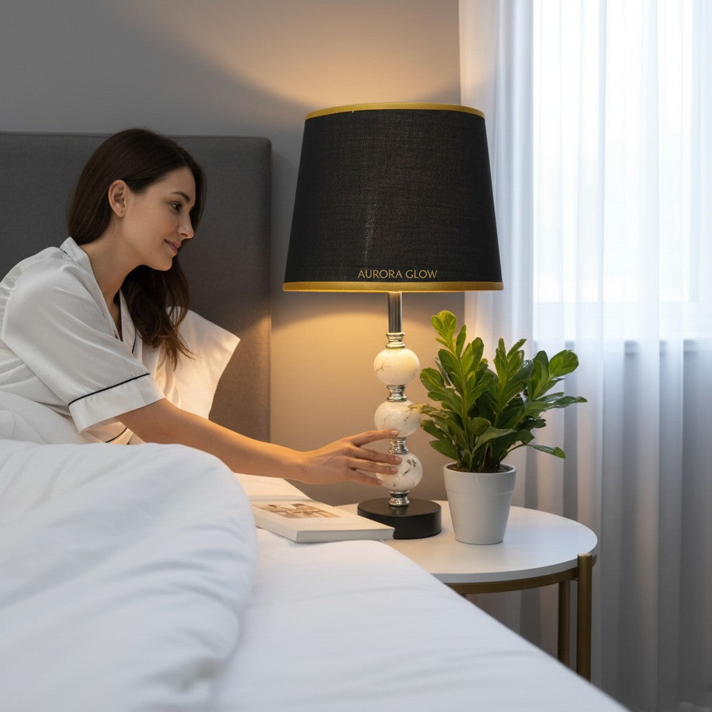 Astor Artisan-Crafted Stonic Side Lamp