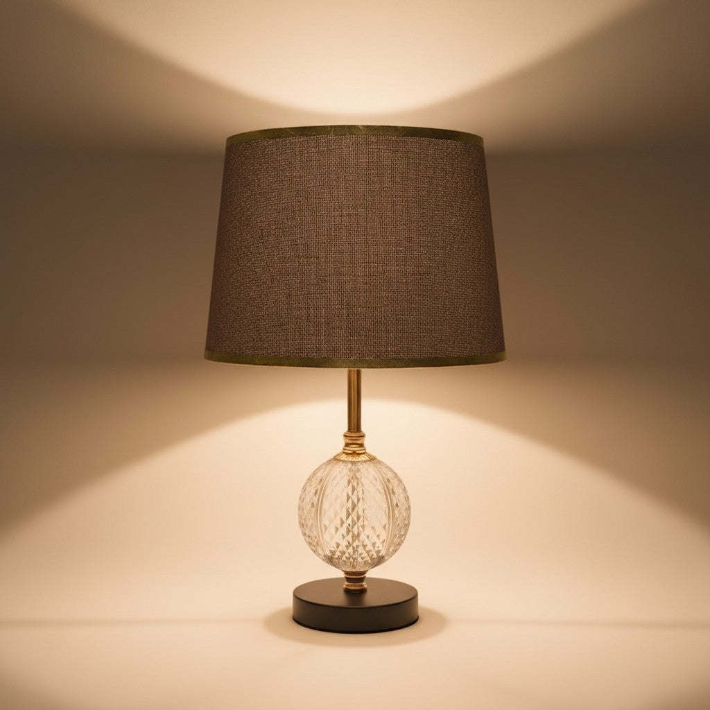 Whitmore Vintage Brass Column Lamp