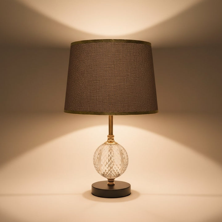 Whitmore Vintage Brass Column Lamp