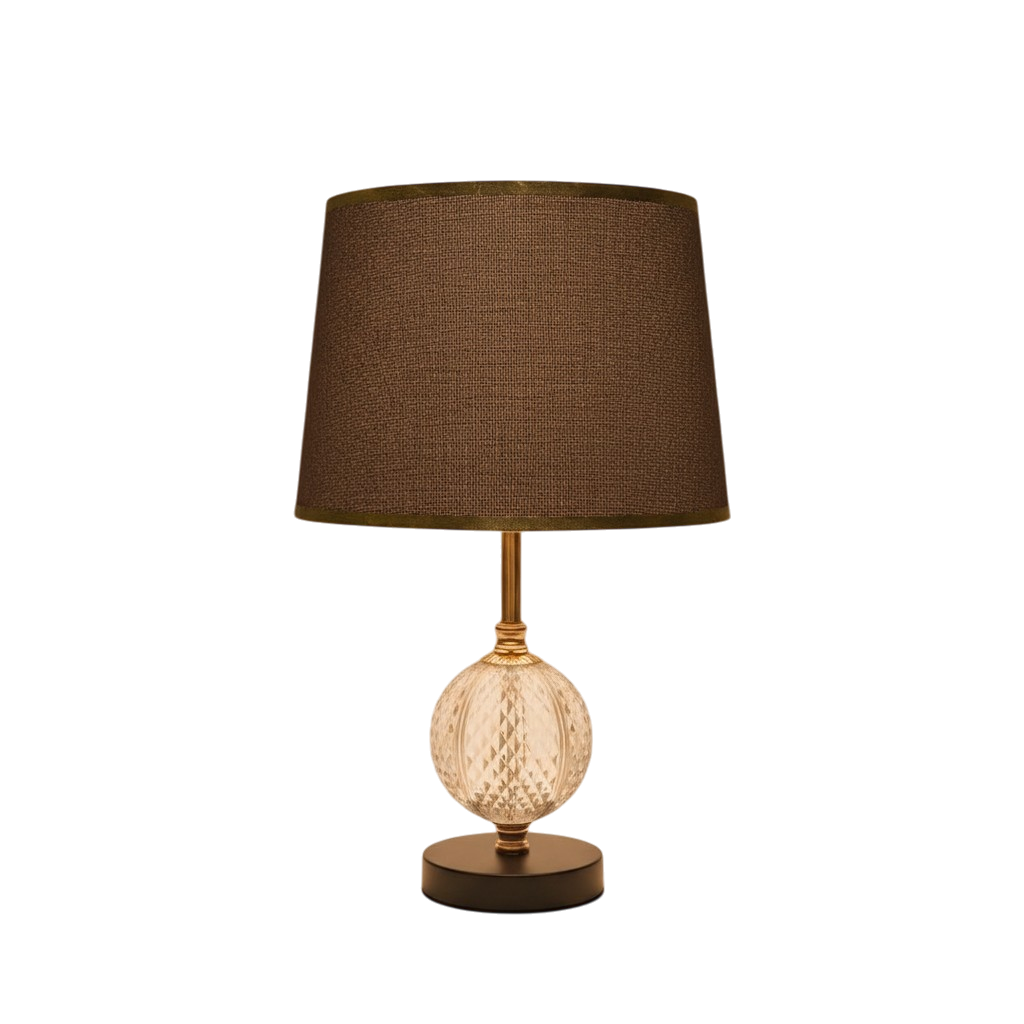 Whitmore Vintage Brass Column Lamp