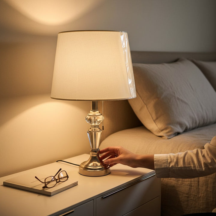 The Cassian Twin Globe Brass Lamp
