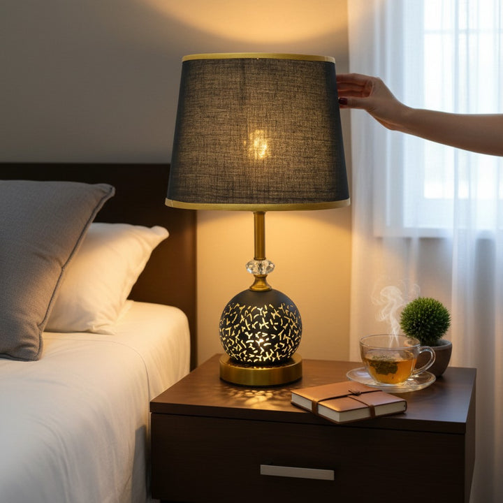 Linden Dual-Glow Brass LED Table Lamp