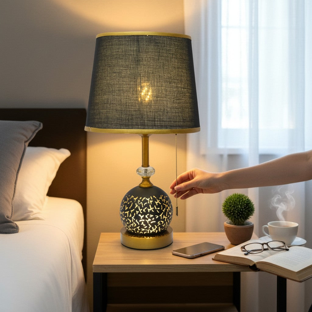 Linden Dual-Glow Brass LED Table Lamp