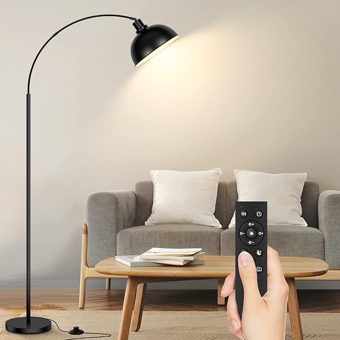 Midnight Sweep Metal Arc Lamp