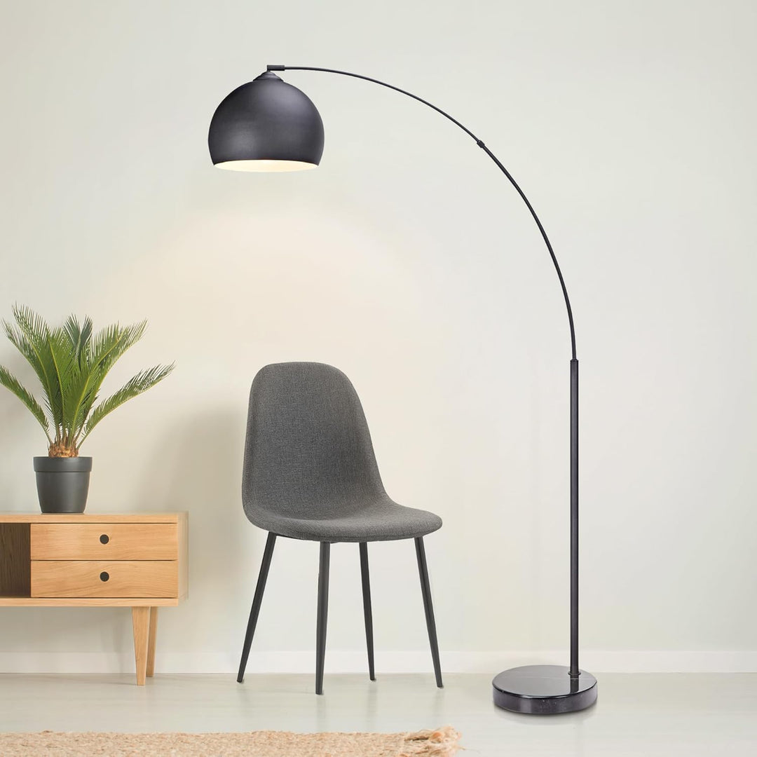 Midnight Sweep Metal Arc Lamp