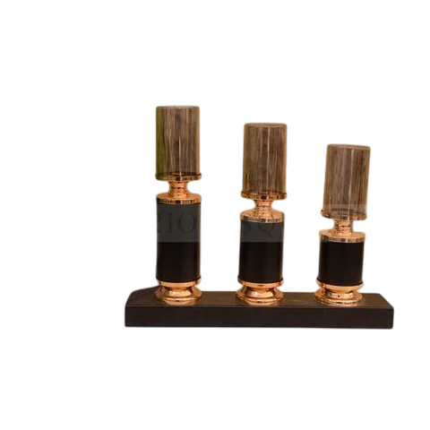 Black Metallic Candle Holder