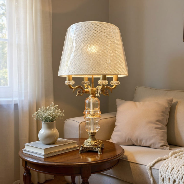 Royal Designed Metallic Gold Table Lamp