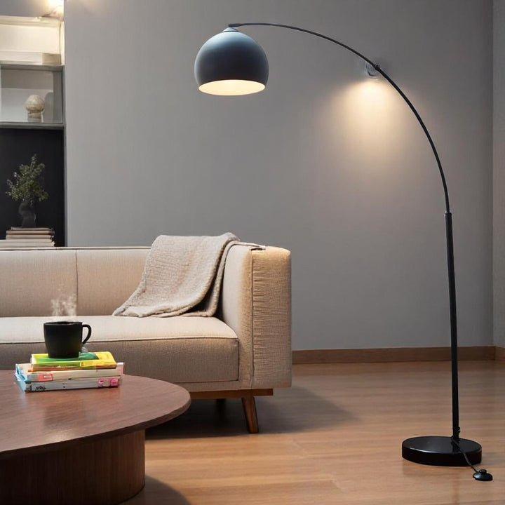 Midnight Sweep Metal Arc Lamp