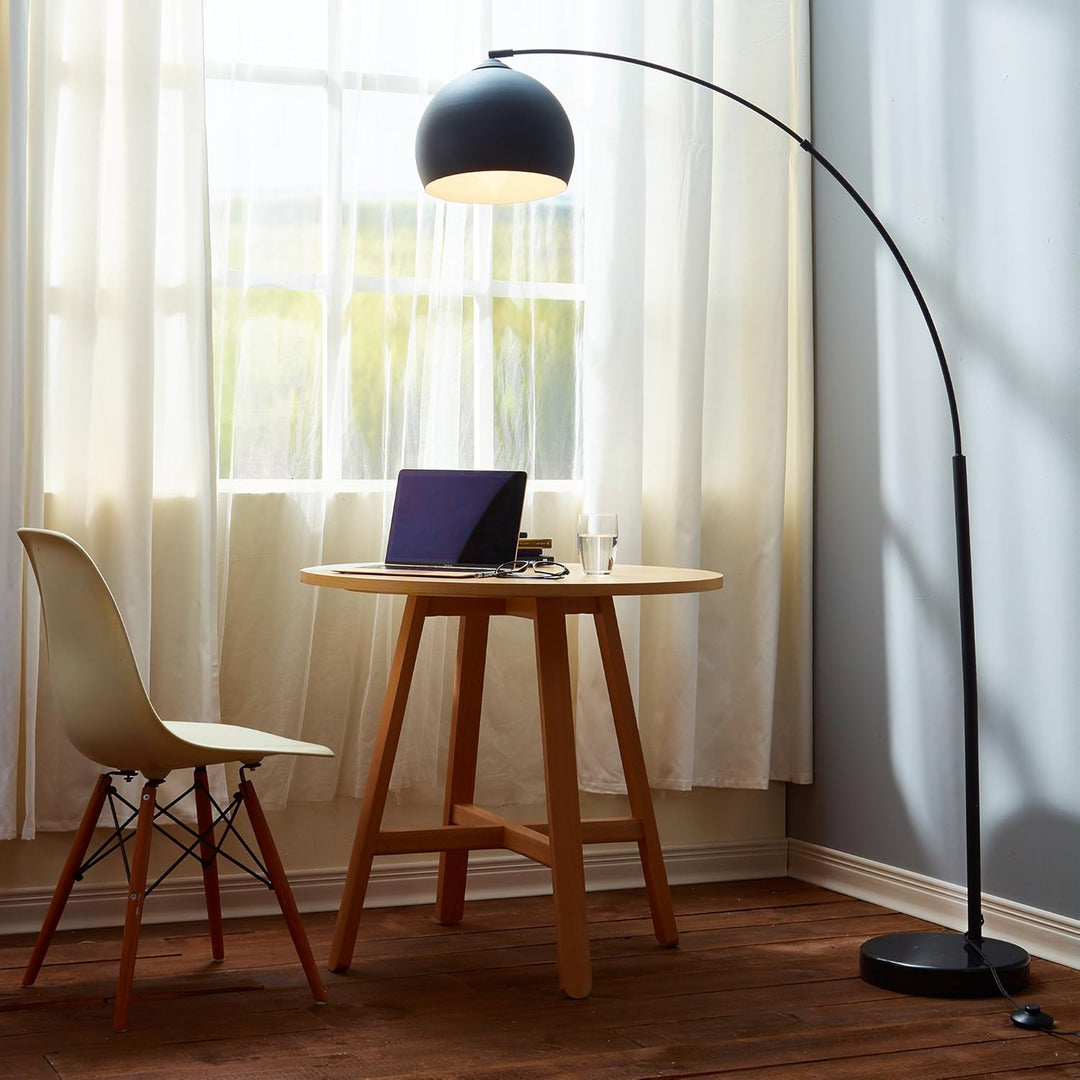 Midnight Sweep Metal Arc Lamp
