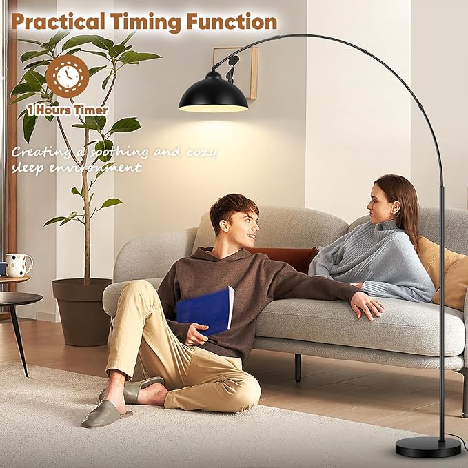 Midnight Sweep Metal Arc Lamp