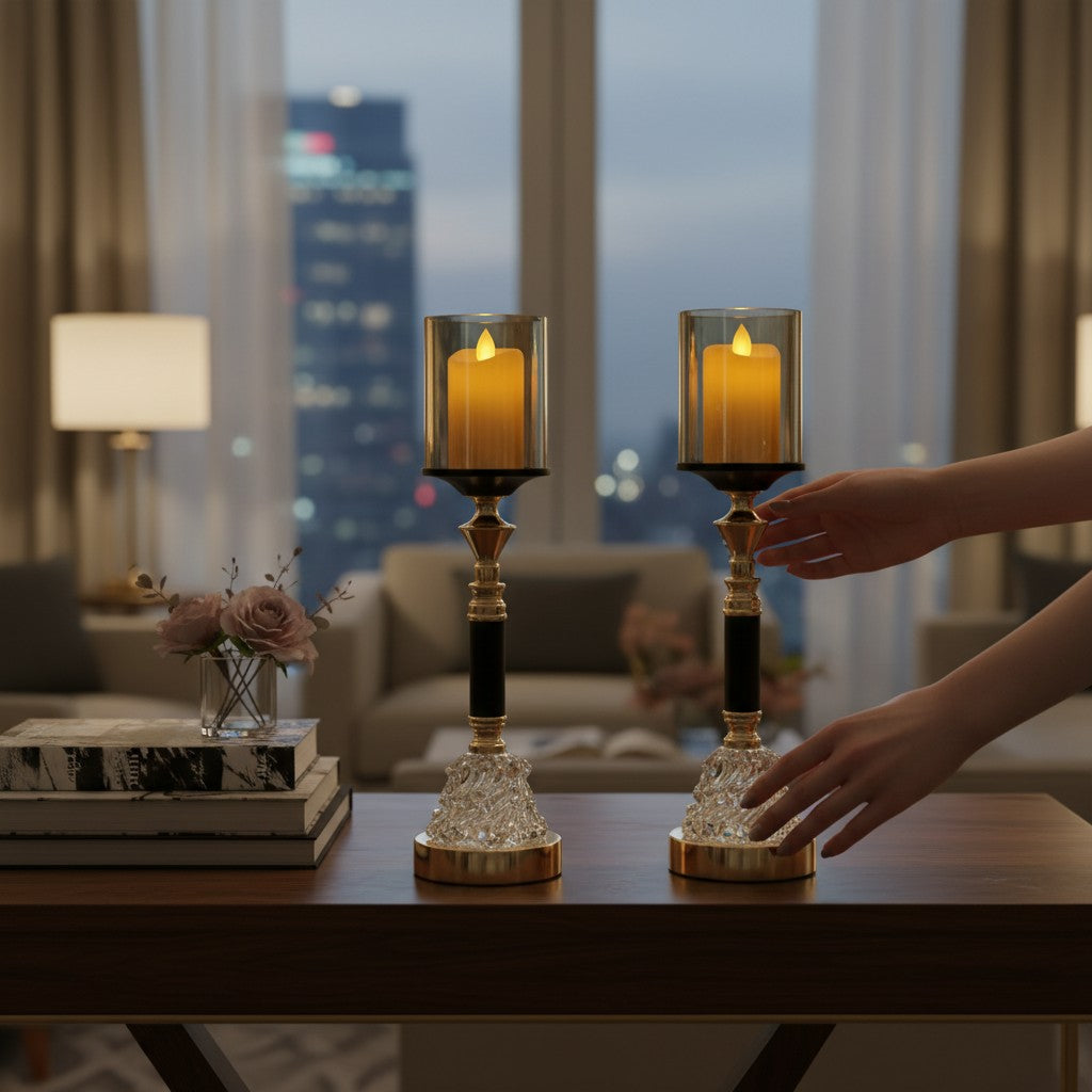 Verta Modern Metal Candle Stand