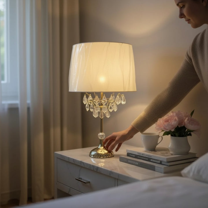 Lustra Crystal Glow LED Table Lamp