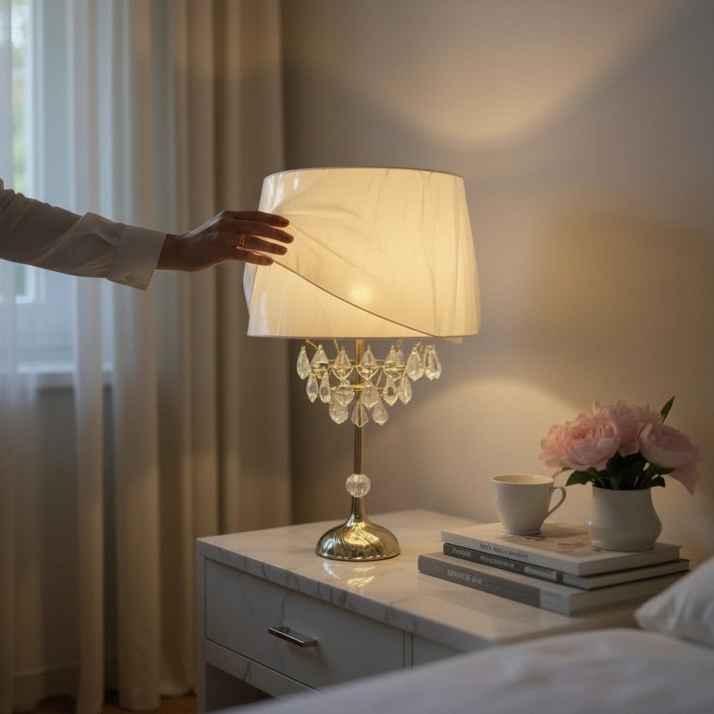 Lustra Crystal Glow LED Table Lamp