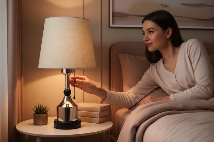 Ainsley Etched Brass Column Lamp