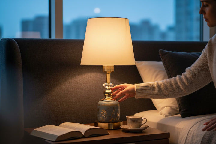 Noir Luxe Ceramic Table Lamp