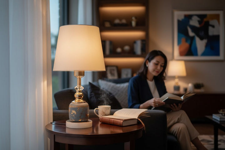 Noir Luxe Ceramic Table Lamp
