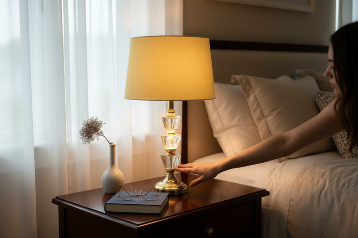 Auden Brass Crystal LED Table Lamps