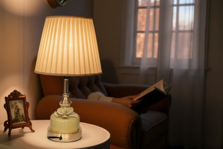 The Verona Etched Brass Table Lamp