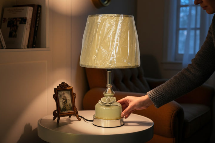The Verona Etched Brass Table Lamp