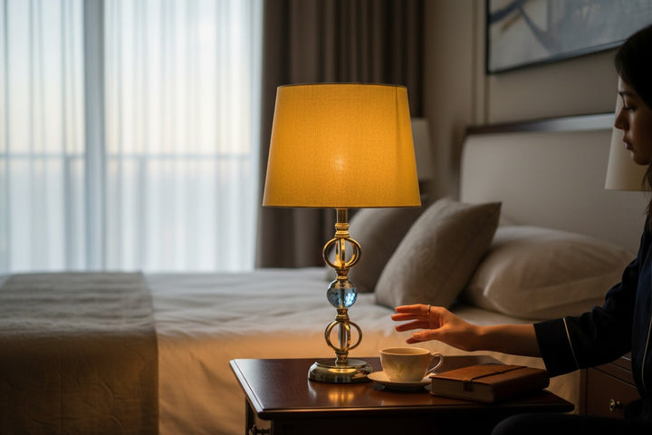 Alina Modern Brass Side Table Lamp