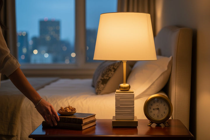The Mira Halo Brass Lightform Lamp