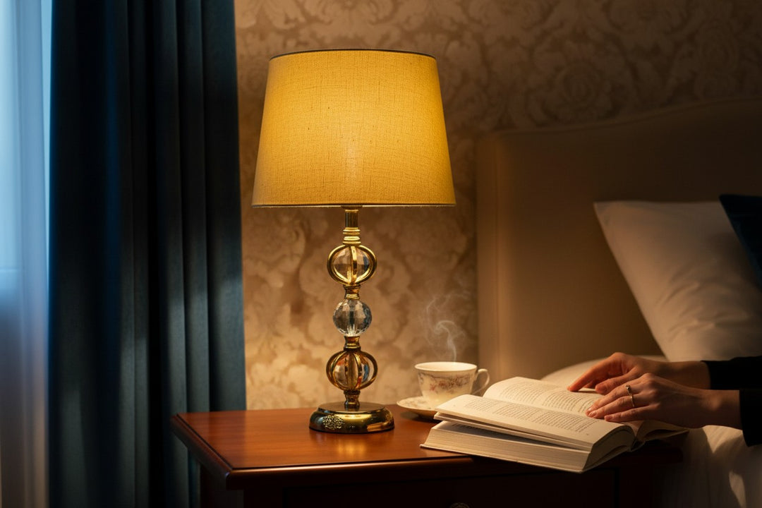 Orin Brass Stem Side Lamp