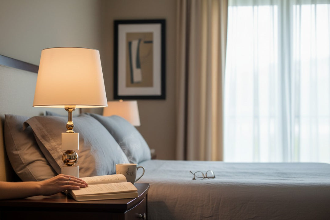 Briarhill Ivory Metallic Table Lamp