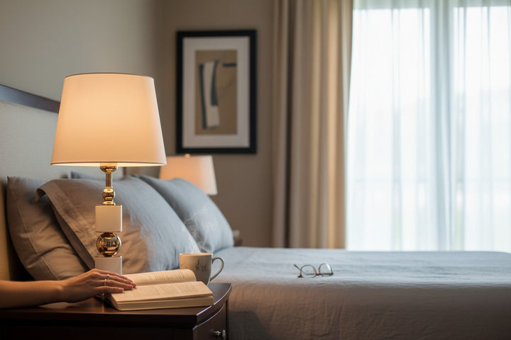 Briarhill Ivory Metallic Table Lamp